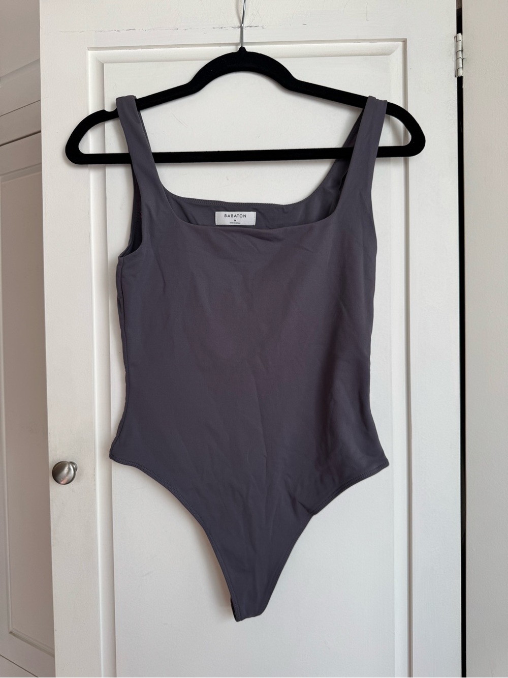 Aritzia Babaton Charcoal Gray Tank Bodysuit